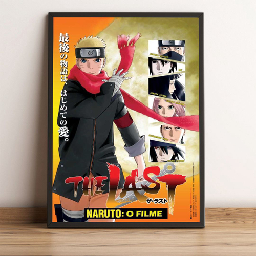 Quadro Decorativo Poster Filme Naruto The Lost Tower Anime Emoldurado  30x42cm no Shoptime