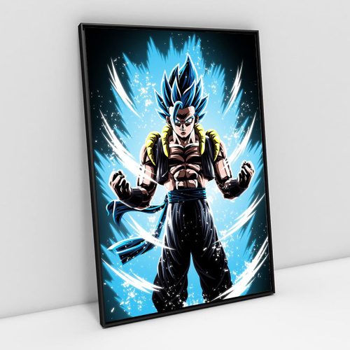 Quadro Decorativo Poster Goku Super Sayajin Dragon Ball Z em