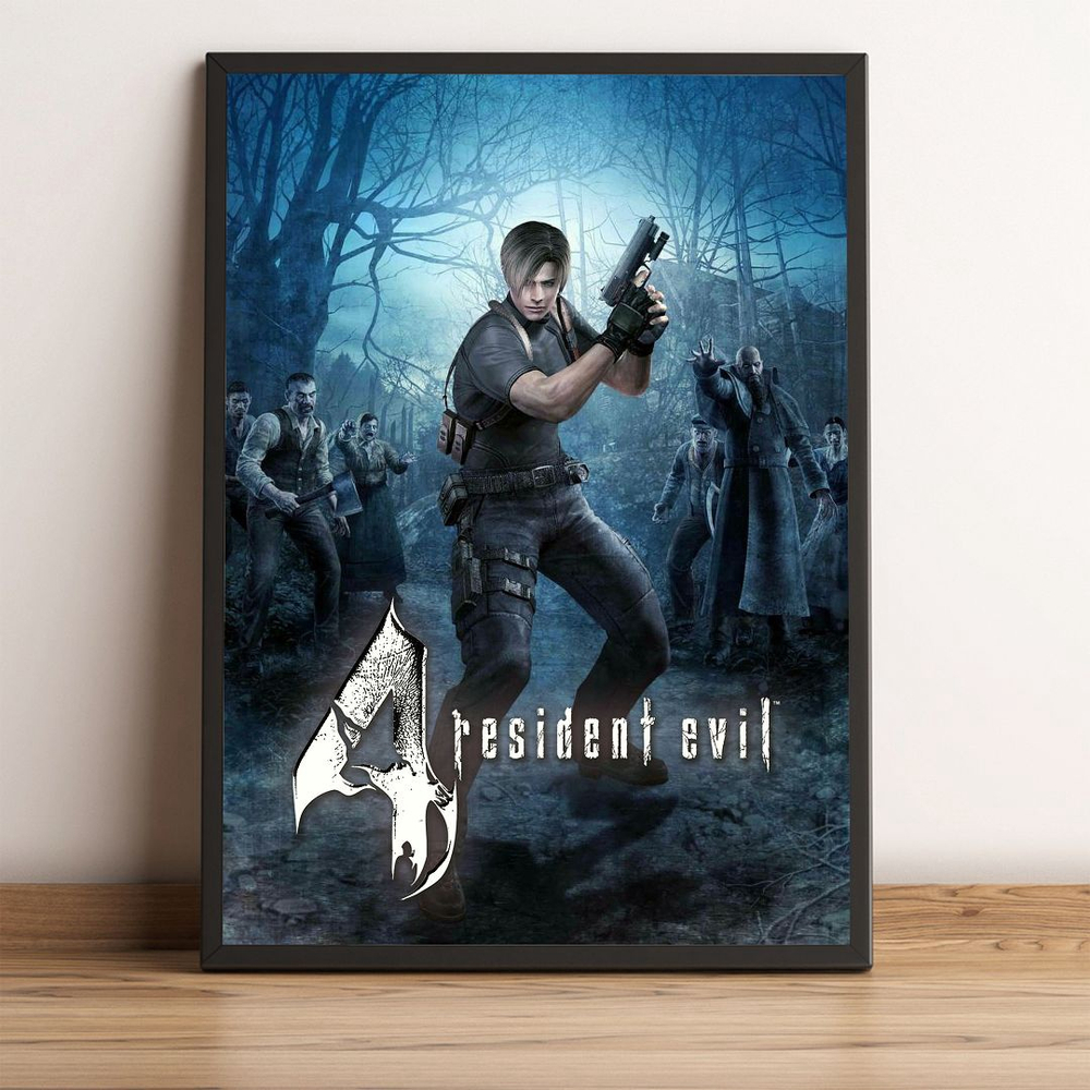 Quadro decorativo Resident Evil 4 Jogo Capa Arte em Promoção na Americanas