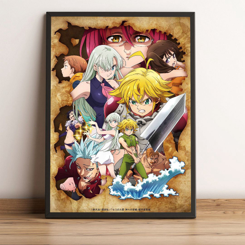 Placa Decorativa Quadro - Anime - Nanatsu No Taizai (gh330)