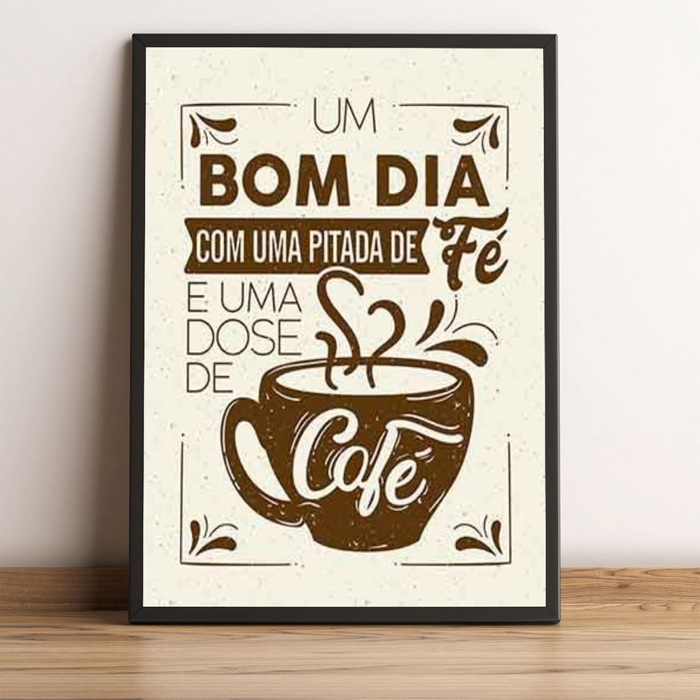 Kit 5 Quadros para Decoração Frases Café Cozinha Amor em Promoção na  Americanas