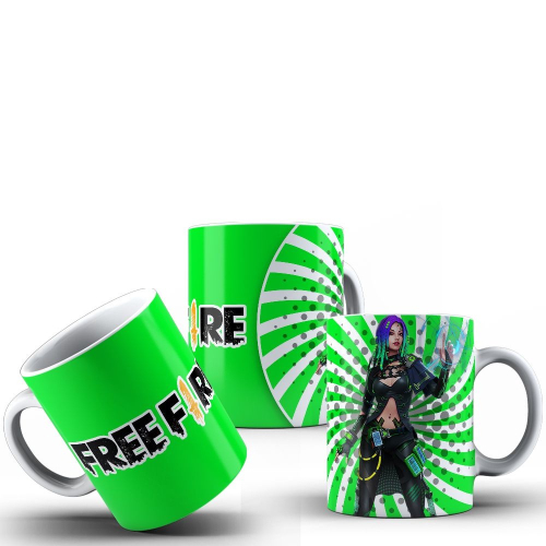 Caneca Estampada – HAYATO FREE FIRE – Criação Visual