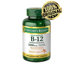 Vitamina B-12 2500mcg - Nature's Bounty - 300 Cápsulas Menor preço em Vitamina B-12 2500mcg - Nature's Bounty - 300 Cápsulas