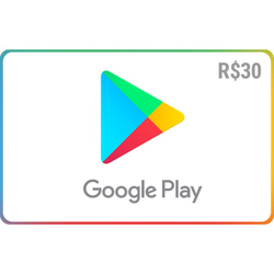 Gift Card Digital Google Play R$ 30 Recarga Menor preço em Gift Card Digital Google Play R$ 30 Recarga