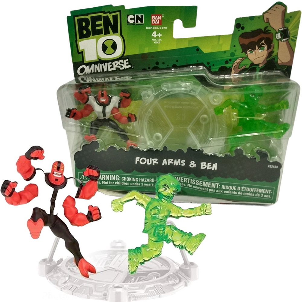 Boneco Figuras Ben 10 Omniverse - Quatro Braços & Ben Sunny no Shoptime