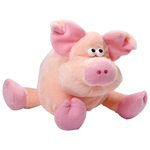 Pelúcia Porco Rosa 32Cm AntiAlérgica Lovely Toys 8090