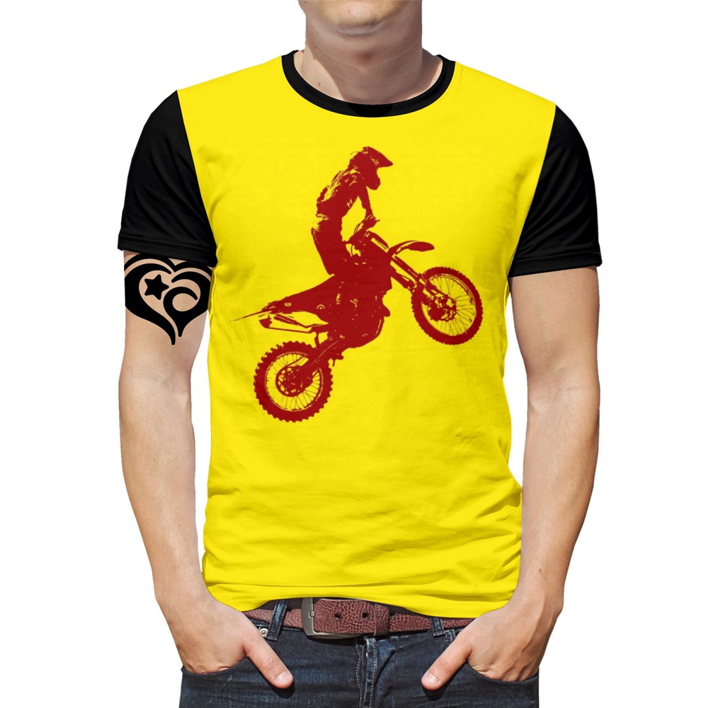 Camiseta Motivação MX Masculino Desenho Moto - Motocross e Trilha