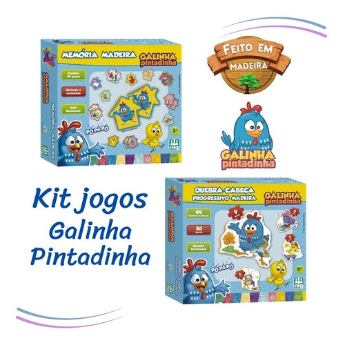 Jogo da Memória Galinha Pintadinha - Educativos Brinquedos