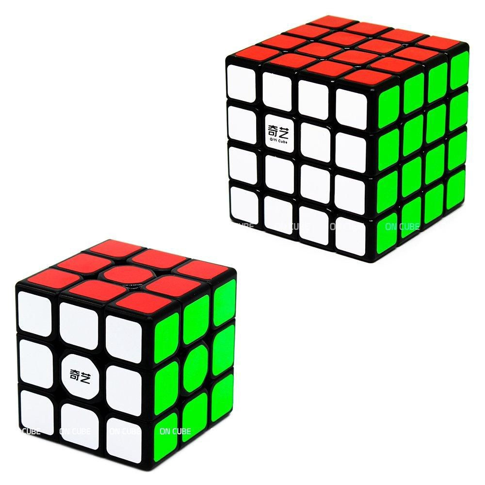 Cubo Mágico Profissional, 4x4x4 - QIYI QIYUAN-Preto