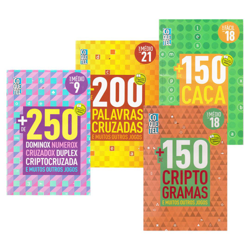 Livro De Passatempos Coquetel Caça Palavras Nível Fácil em Promoção na  Americanas