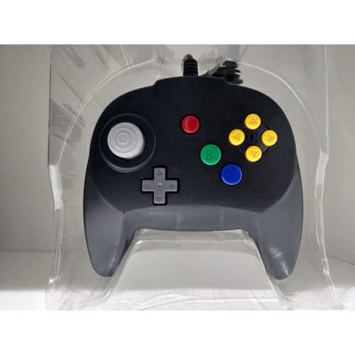 Controle para Nintendo 64 N64 Preto - Designer Japonês Analógico Padrão Game Cube