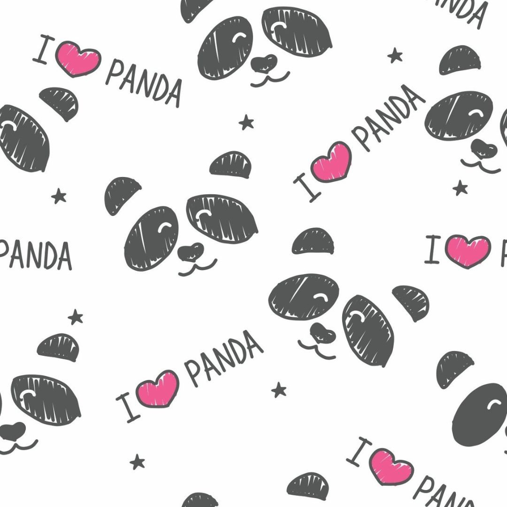 Papel de Parede Infantil Para Colorir Panda Promoção Oferta