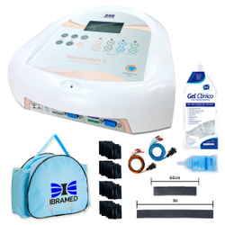 Neurodyn ii tens, fes, Corrente Russa + 1Kg Gel + 16 eletrodos - Ibramed é boa?