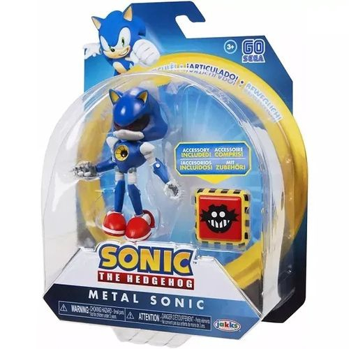 Boneco Metal Sonic Articulado Sonic The Hedgehog Fun