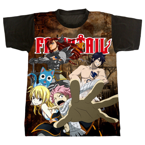 Camiseta - Fairy Tail - Personagens (95) em Promoção na Americanas