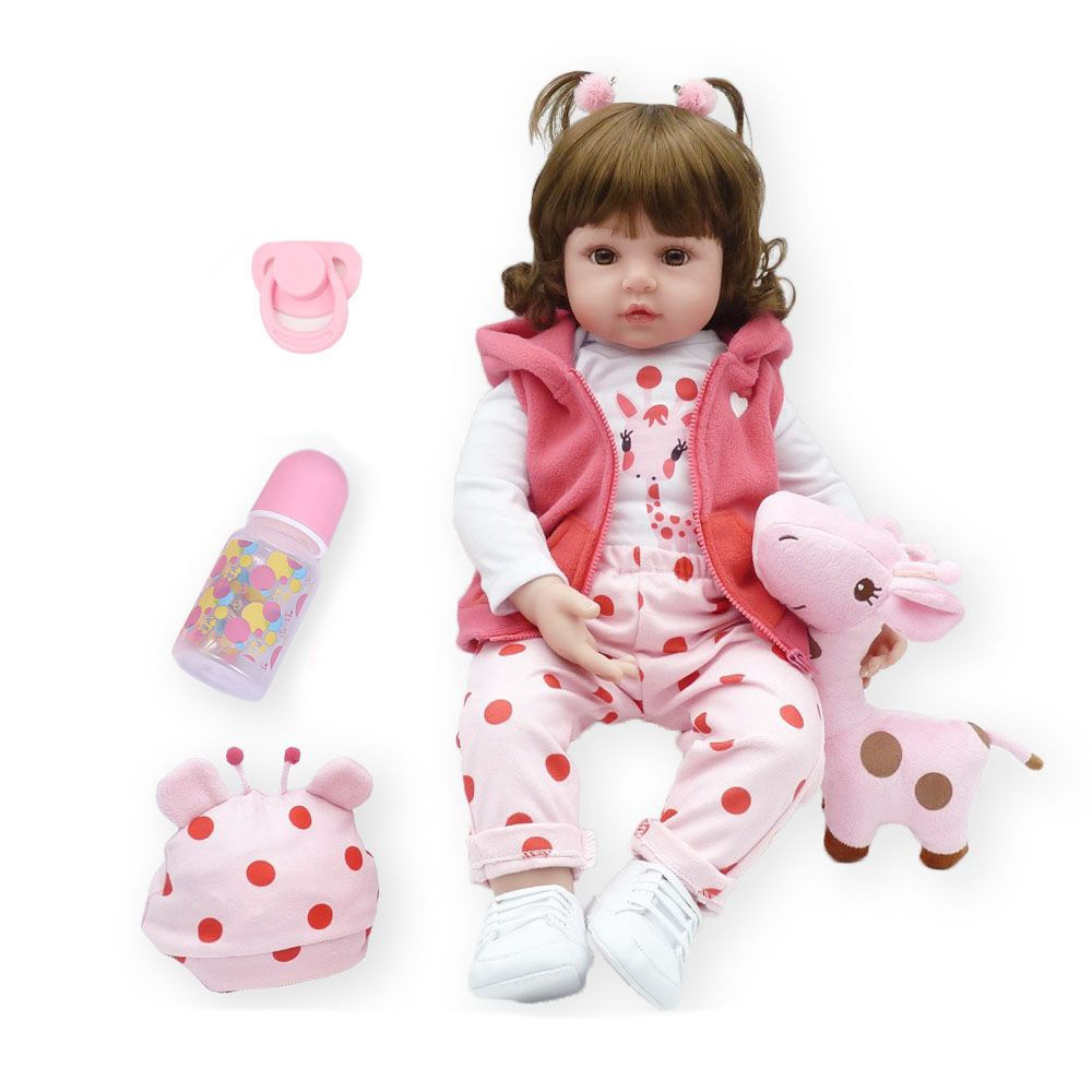 Boneca Reborn Shiny Toys Laura Baby Valentina - Lojas Donna