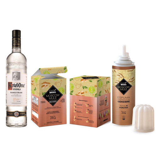 Caixa de Presente Moscow Mule + Vodka Ketel One 1000ml em Promoção Ofertas na Americanas