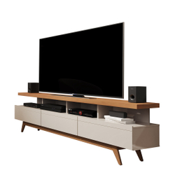 Rack Germai Vivare Wood 1.8 Off White/Nature TV 72 Polegadas Menor preço em Rack Germai Vivare Wood 1.8 Off White/Nature TV 72 Polegadas