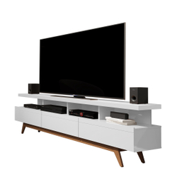 Rack Vivare Wood 1.8 Branco para Sala Estar TV até 72 é boa?