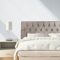 Cabeceira Queen Cama Box Estofada 160 cm Capitonê Areia é boa?