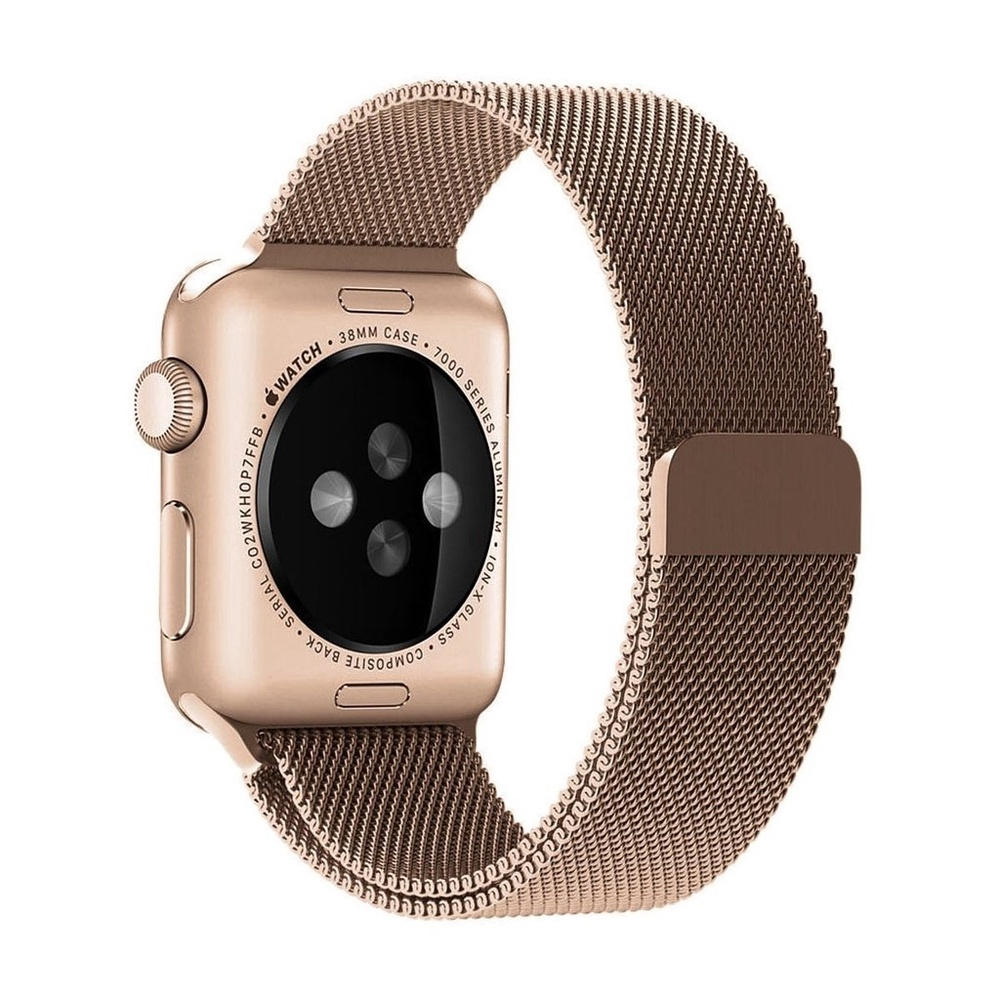 Pulseira Luxurypara Apple Watch 45mm 44mm 42mm 49mm (Rose Gold)