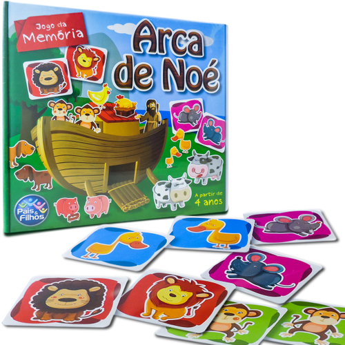 Quebra Cabeça Infantil Arca De Noé Em Madeira mdf Puzzle Jogo Educativo 9  Peças Brinquedo Coluna + 4 Anos em Promoção na Americanas