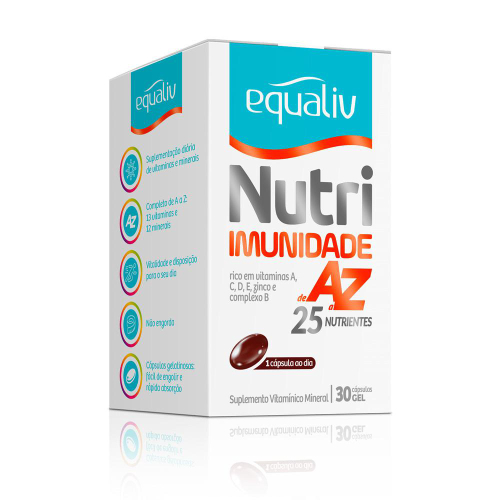 Vitamina Nutri Imunidade Equaliv Az 25 Nutrientes 30 Cáps Em Promoção ...