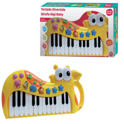 Piano Infantil com Teclado Musical Divertido Sons de Animais