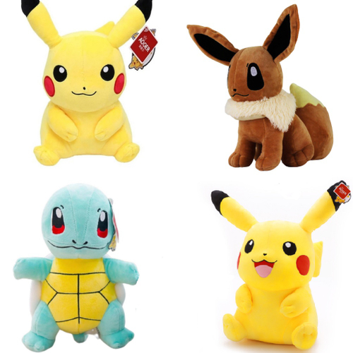 Pokemon Pikachu Squirtle Eevee Pelúcia 25cm Antialérgico em Promoção na  Americanas