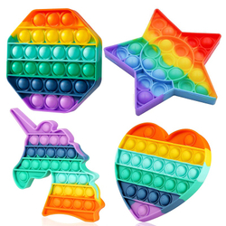 Kit 4PCS Alívio do Estresse Pop it Brinquedos Sensoriais Empurrar Brinquedo Fidget, Brinquedo Anti Estresse Menor preço em Kit 4PCS Alívio do Estresse Pop it Brinquedos Sensoriais Empurrar Brinquedo Fidget, Brinquedo Anti Estresse