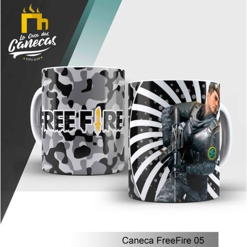 Caneca Free Fire Personalizada - Coloque Seu Nome