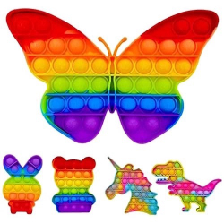 Pop It Fidget Toys Brinquedo Anti Stress Sensorial Colorido Variados de silicone - sortido Menor preço em Pop It Fidget Toys Brinquedo Anti Stress Sensorial Colorido Variados de silicone - sortido