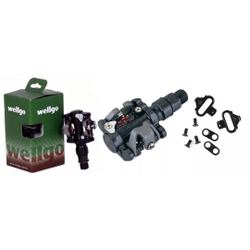 Pedal Clip Wellgo M919 Mtb Preto Com Tacos Menor preço em Pedal Clip Wellgo M919 Mtb Preto Com Tacos