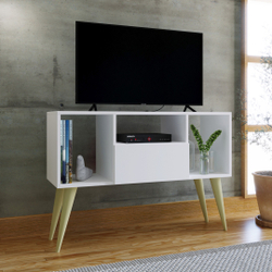 Rack Para Tv com 3 nichos Argentina Branco Copa do Mundo é boa?