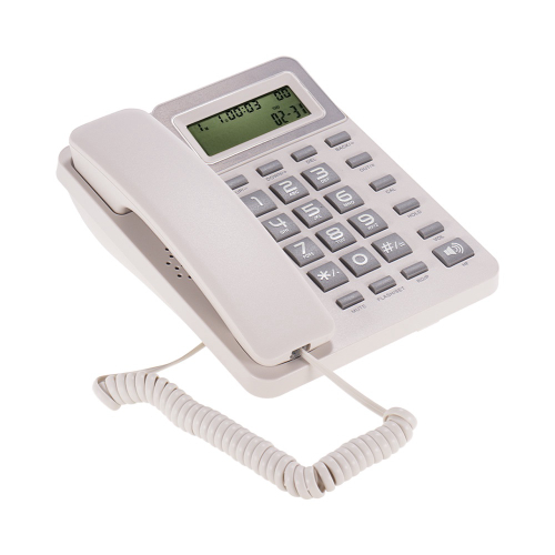 Area De Trabalho Com Fio Telefone Fixo Fixo De Telefone Com Visor Lcd Mudo Pausa Hold Flash Remarcacao Maos Livres Funcoes Da Calculadora Para Call Center