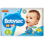 Fralda babysec ultrasec galinha pintadinha G 22 unidades