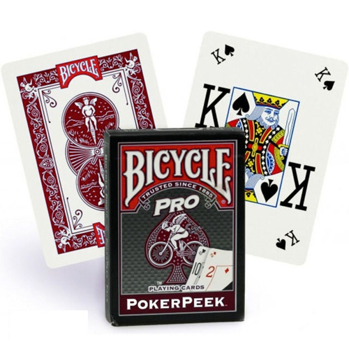 Baralho Bicycle Pro Poker Peek - Cor Vermelho em Promoção na