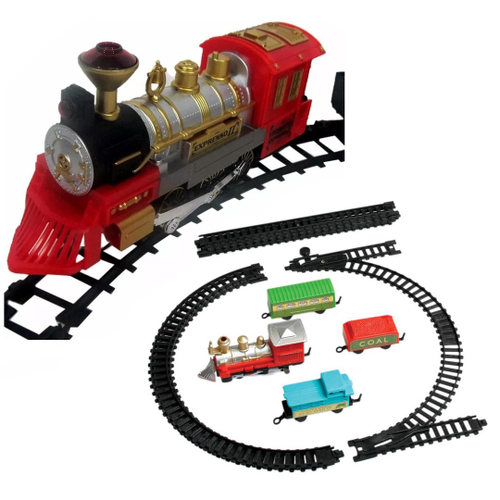 Trem De Brinquedo Construction A Pilha Locomotiva Infantil