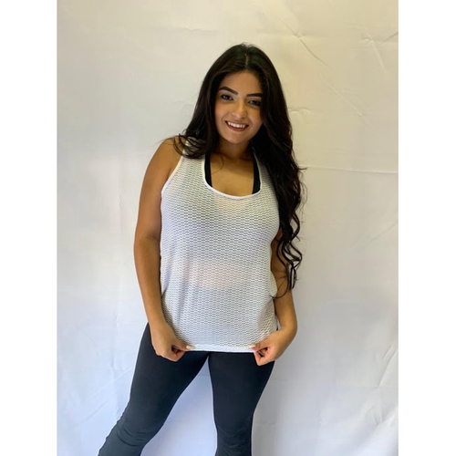 blusa transparente fitness