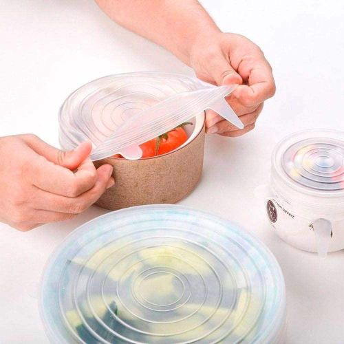 Kit Jogo de Tampas Ajustáveis e Flexíveis em Silicone para Conservar  Alimentos Lanches Frutas 6 Unidades Cozinha Comida - Cook - Tampa de  Silicone - Magazine Luiza