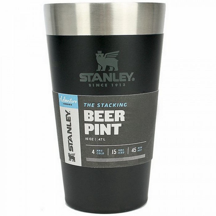 Copo térmico cerveja sem tampa stanley 473ml preto Submarino