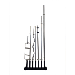 Suporte De Parede Para 7 Barras De Musculação E Academia Menor preço em Suporte De Parede Para 7 Barras De Musculação E Academia
