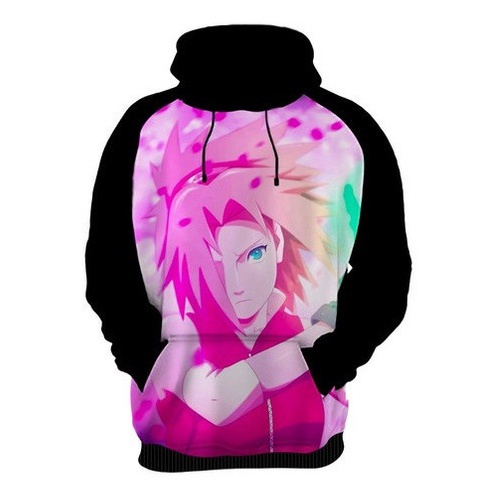 Blusa Moletom Personalizada Anime Naruto Sakura Haruno HD 10