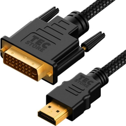 20 Cabos Dvi D Hdmi Adaptador Cabo Trançado / Reforçado + Filtro Menor preço em 20 Cabos Dvi D Hdmi Adaptador Cabo Trançado / Reforçado + Filtro