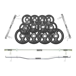 Kit Anilhas Ferro 40kg + 2 Barras 40cm + 1 Barra 150cm + 1 W é boa?
