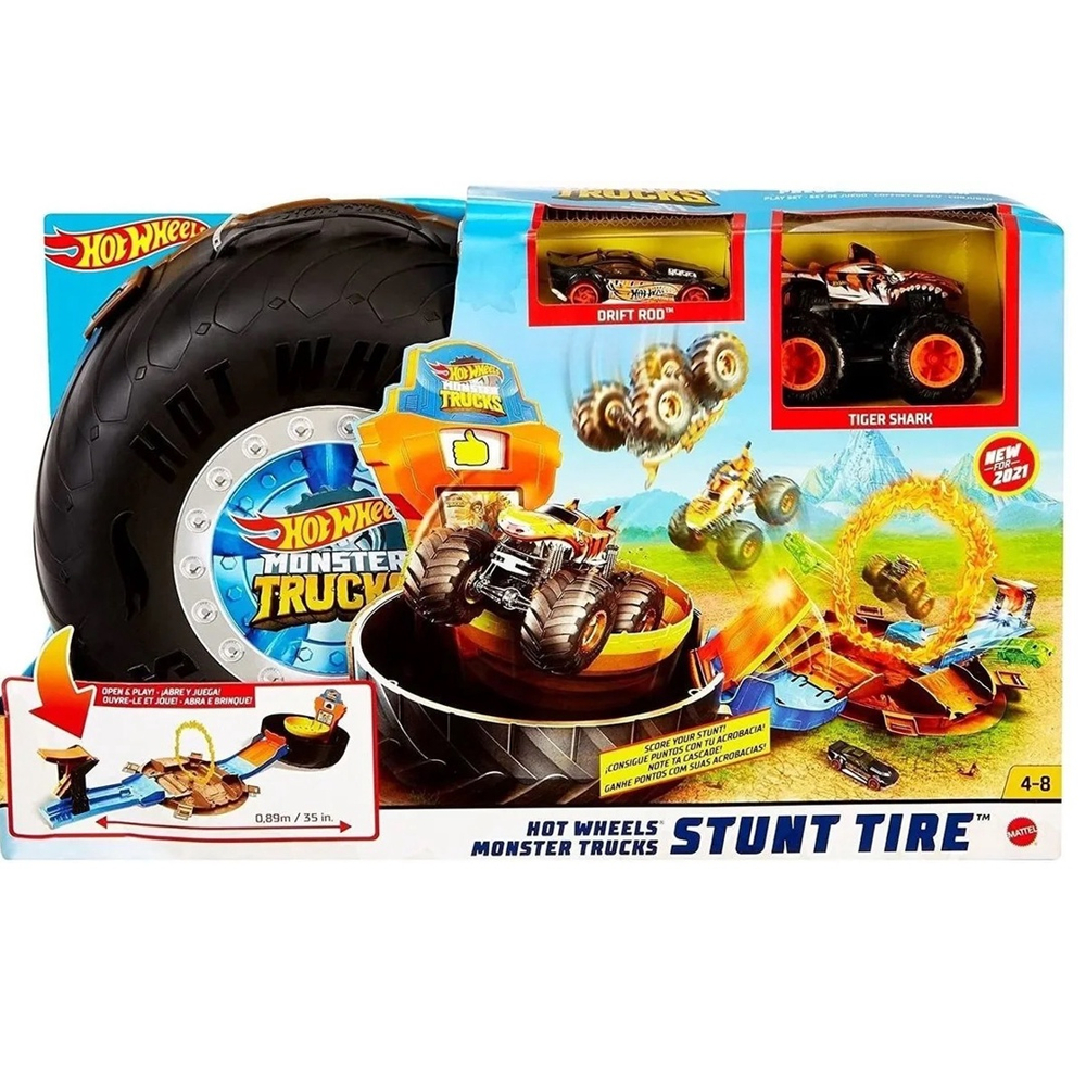 Carrinho HOT WHEELS Conjunto de jogos para lavagem de carros para  acrobacias