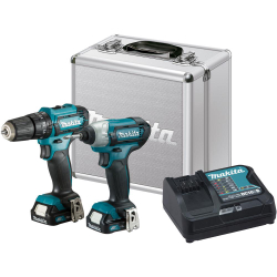 Furadeira Parafusadeira Makita + Parafusadeira de Impacto, CLX224SAX-P, 12 Volts Menor preço em Furadeira Parafusadeira Makita + Parafusadeira de Impacto, CLX224SAX-P, 12 Volts