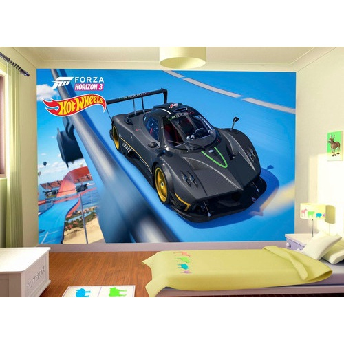 Pista hot wheels de parede