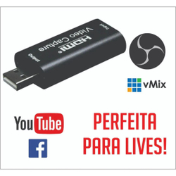 Menor preço em Placa De Captura dslr Hdmi Gamer Usb 1080p Live Streaming Full Hd