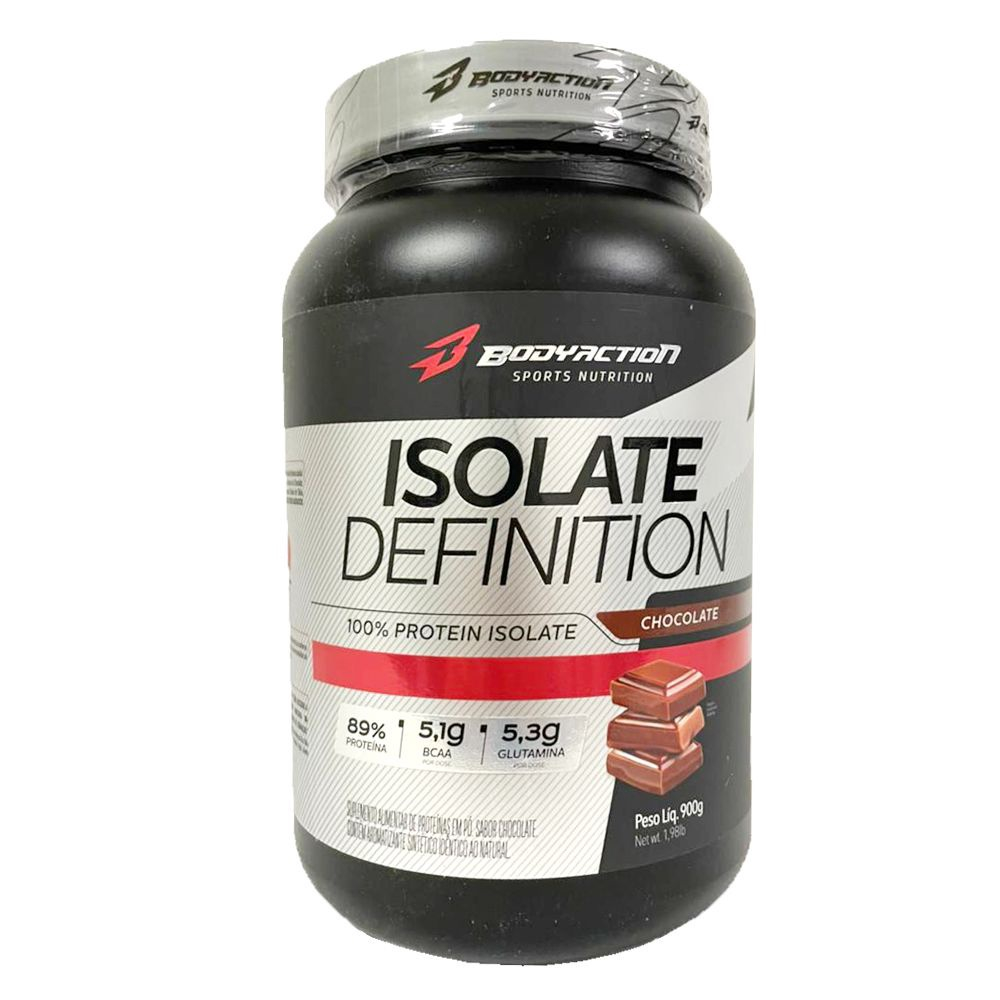 Whey Isolate Definition Chocolate BodyAction 900g em Promoção